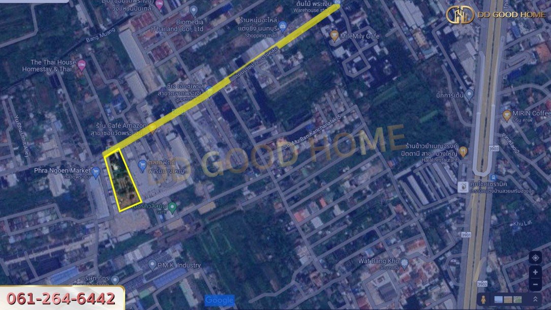 ที่ดินซอยวัดพระเงิน พร้อมสิ่งปลูกสร้าง อาคาร 3 ชั้น พร้อมที่จอดรถ อ.บางใหญ่ จ.นนทบุรี-5