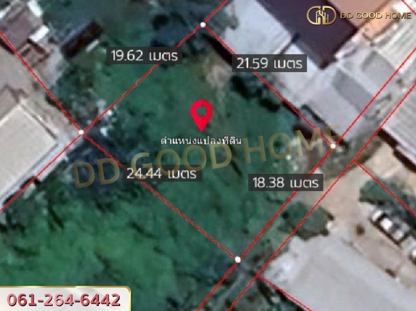 ที่ดินเปล่ายังไม่ถมขนาด 114 ตร.ว. ในซอยโกสุมรวมใจ ใกล้วัดเวฬุวนาราม(วัดไผ่เขียว)-3